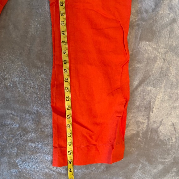 Fleur Blueue Red Linen Pants Size 8 - Picture 3 of 5